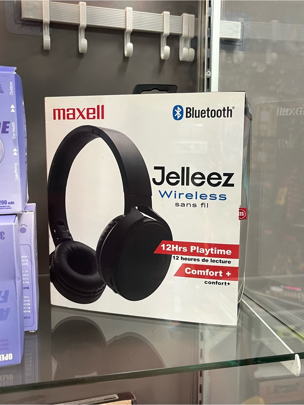 Maxell Jelleez Wireless Bluetooth Headphones in Black